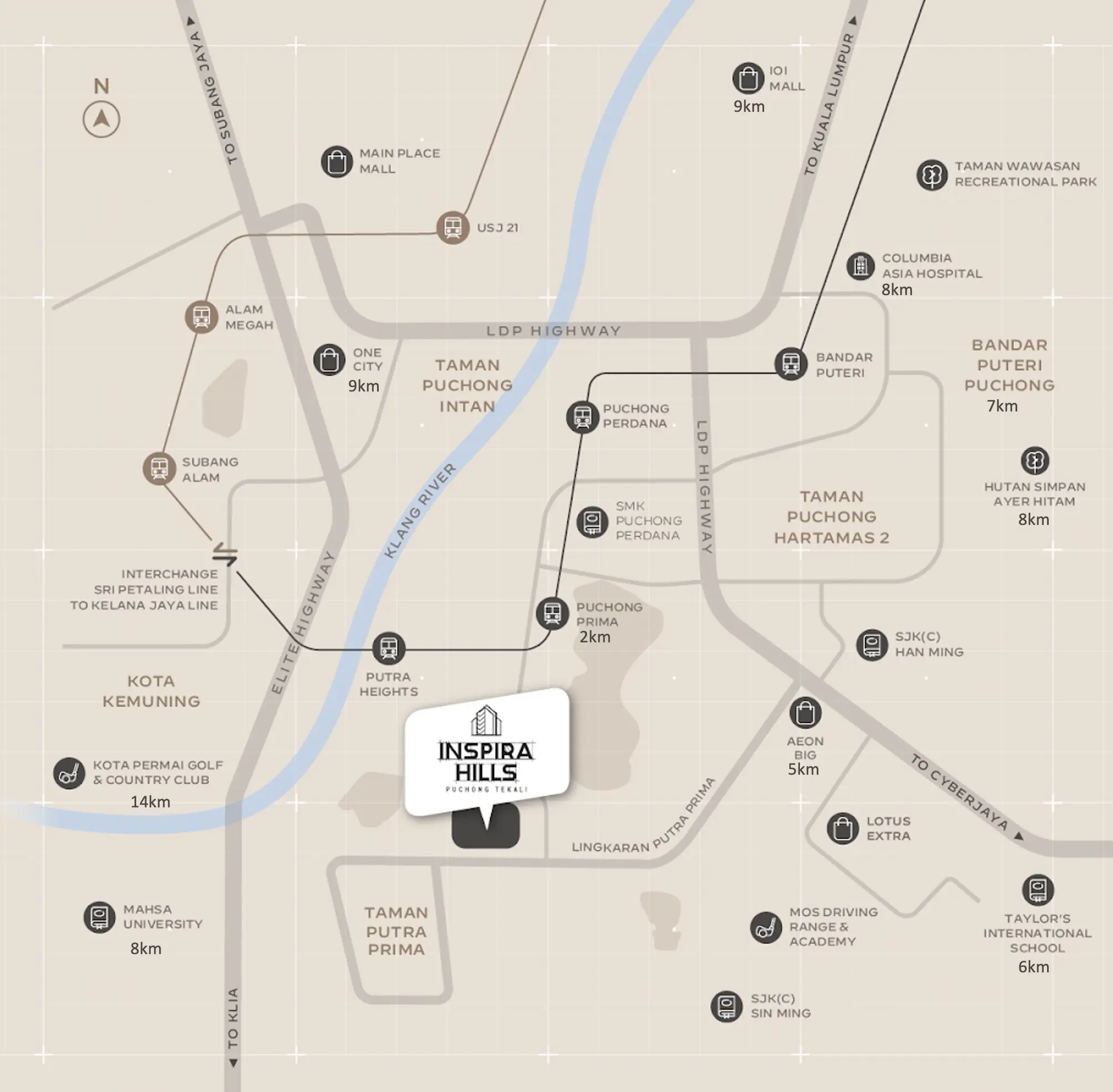 Inspira Hills Location